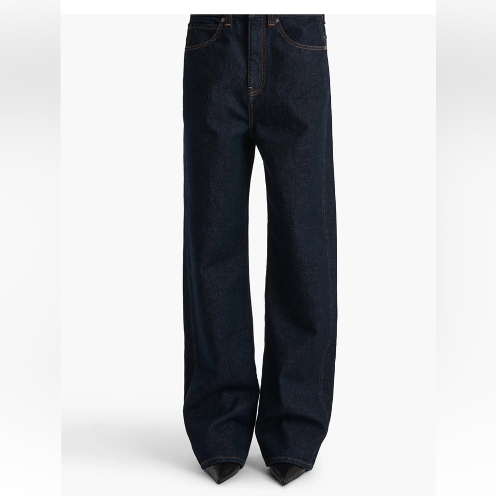 KHAITE Dark Blue Women Jeans